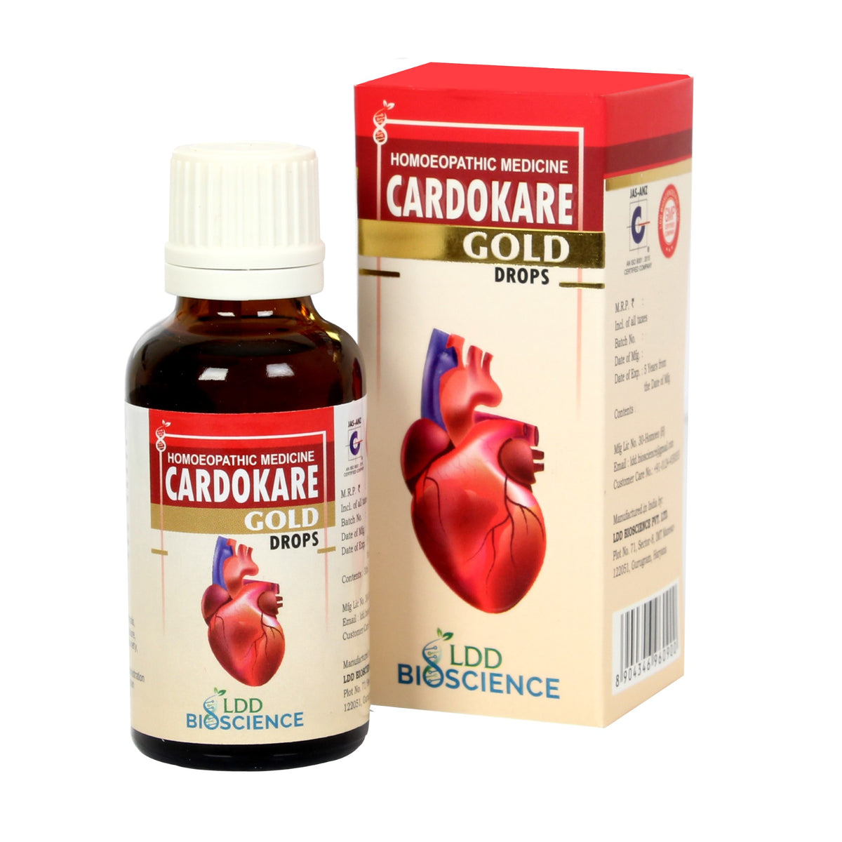 LDD Bioscience Cardokare Gold Drops