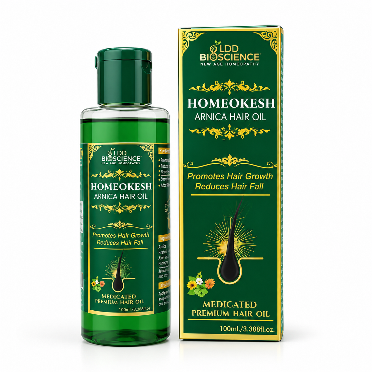 LDD Bioscience Homoeokesh Arnica Hair Oil