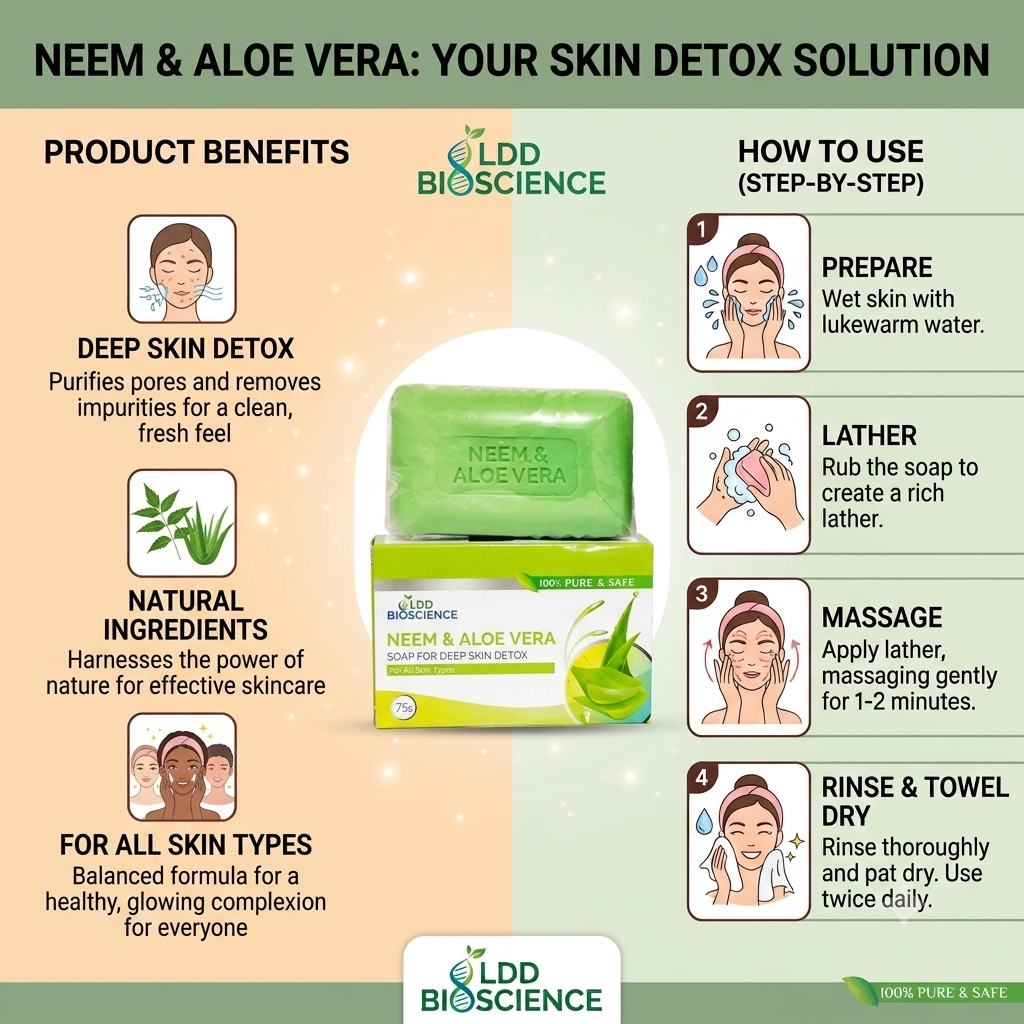 LDD Bioscience Neem & Aloe-Vera Soap