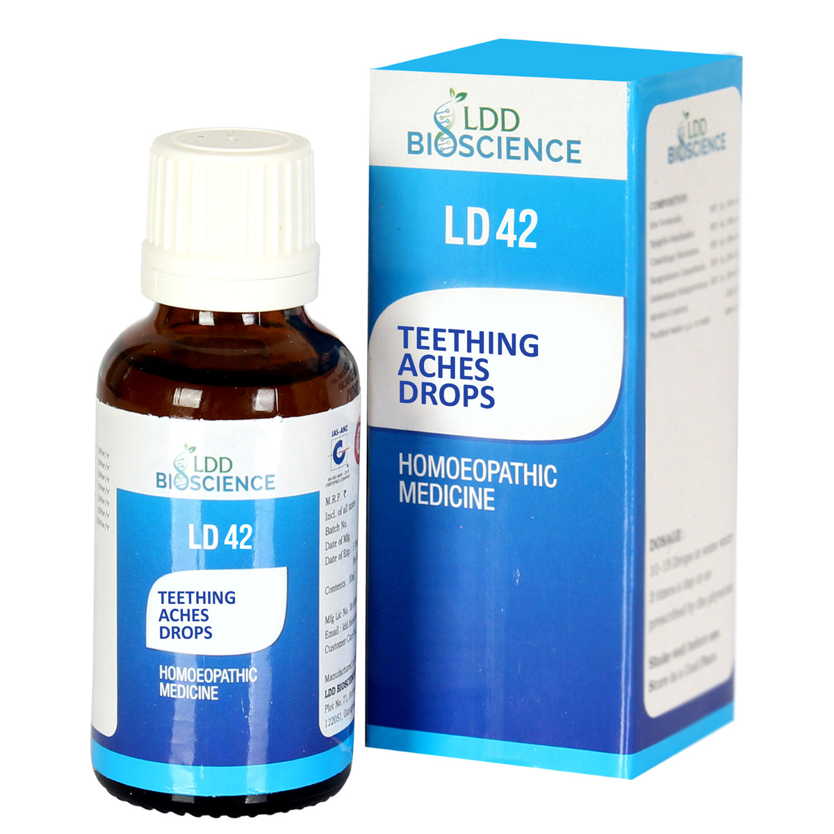 LDD Bioscience Ld - 42 Teething Aches Drops