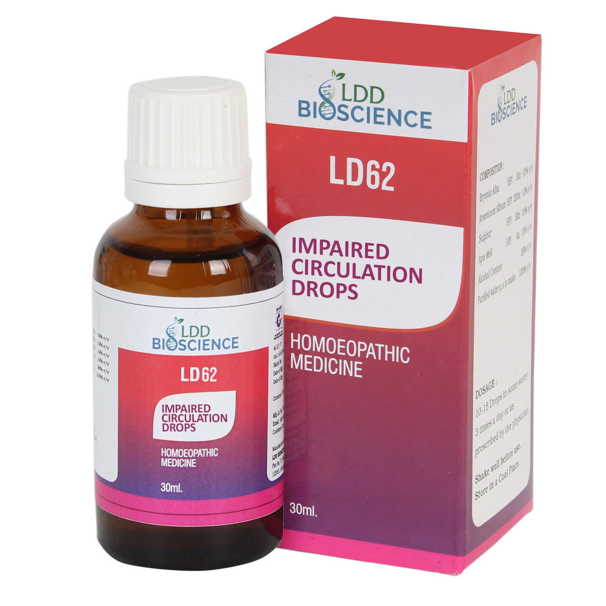 LDD Bioscience Ld - 62 Impaired Circulation Drops