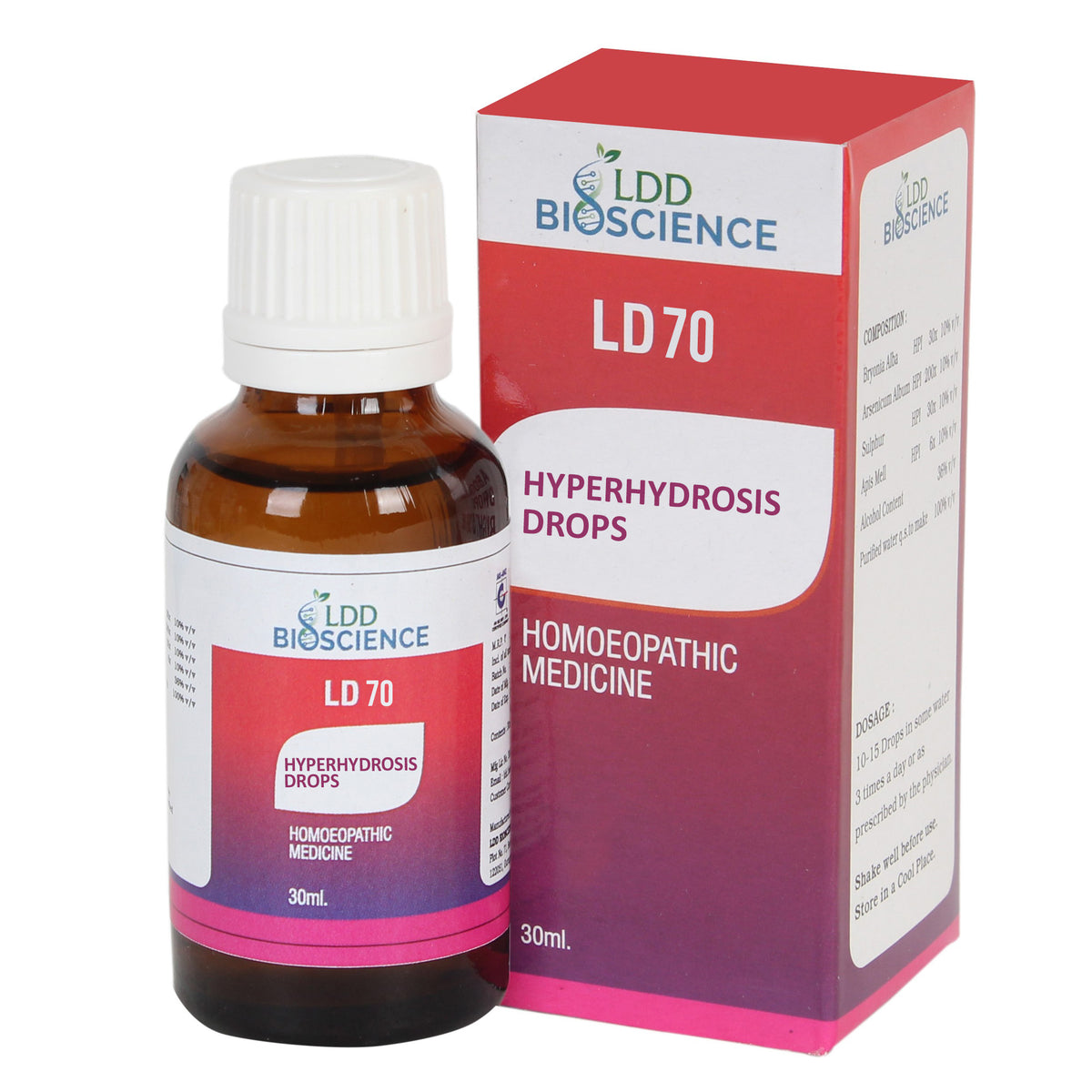 LDD Bioscience Ld - 70 Hyperhydrosis Drops
