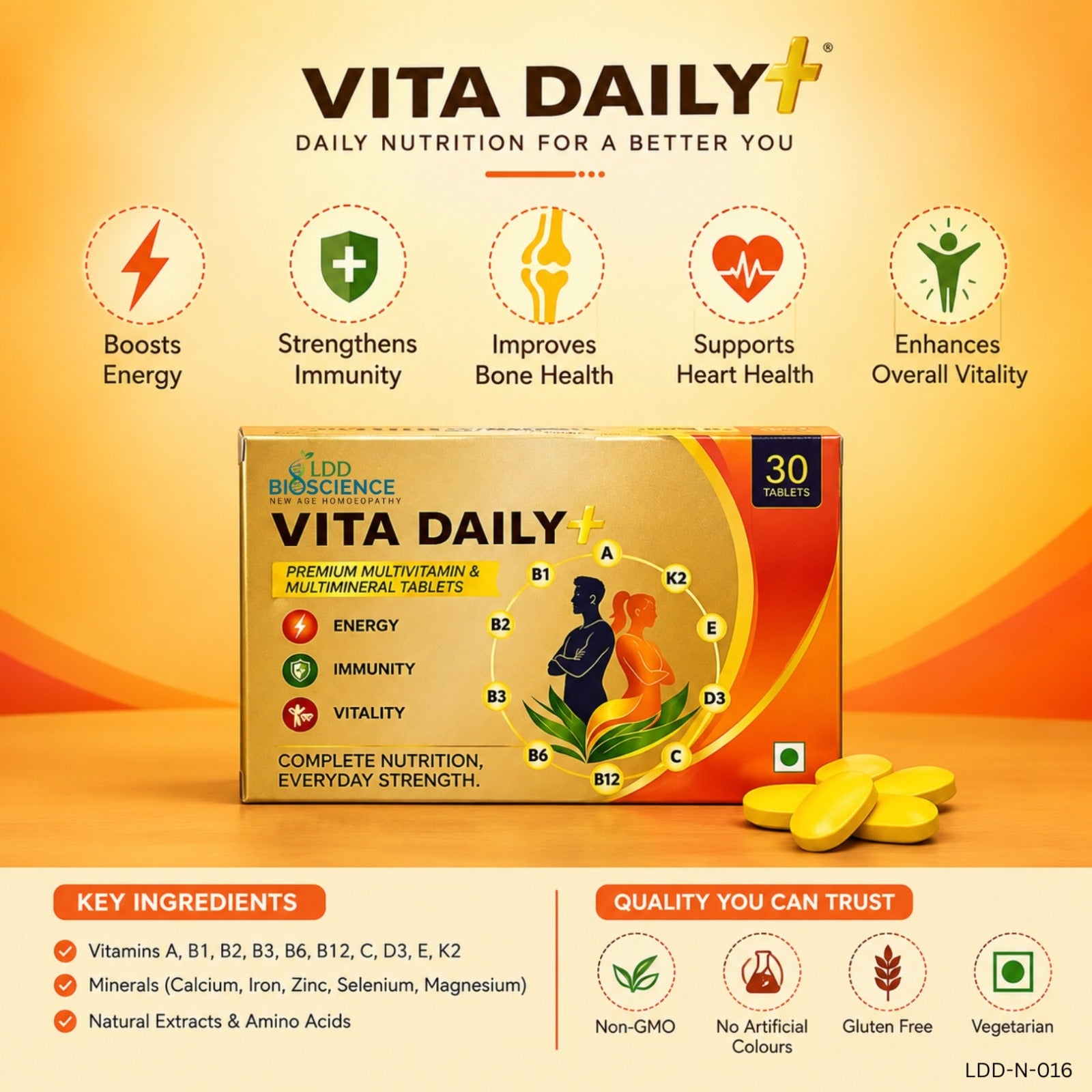 LDD Bioscience Vita Daily+ Tablets