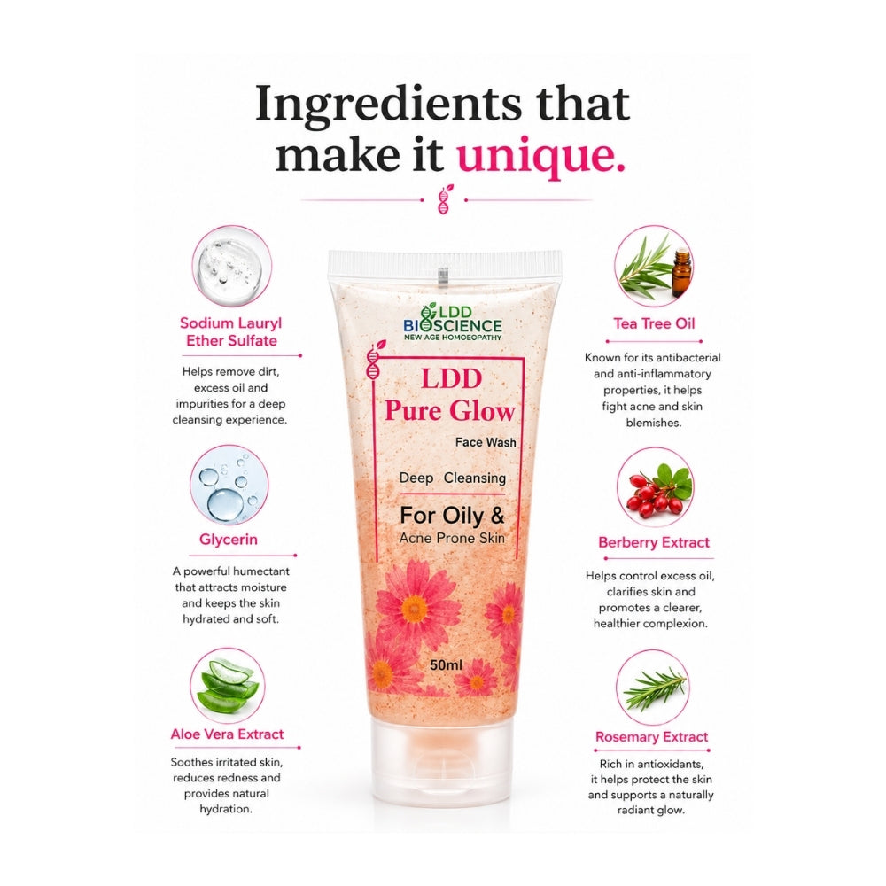 LDD Bioscience Pure Glow Face Wash