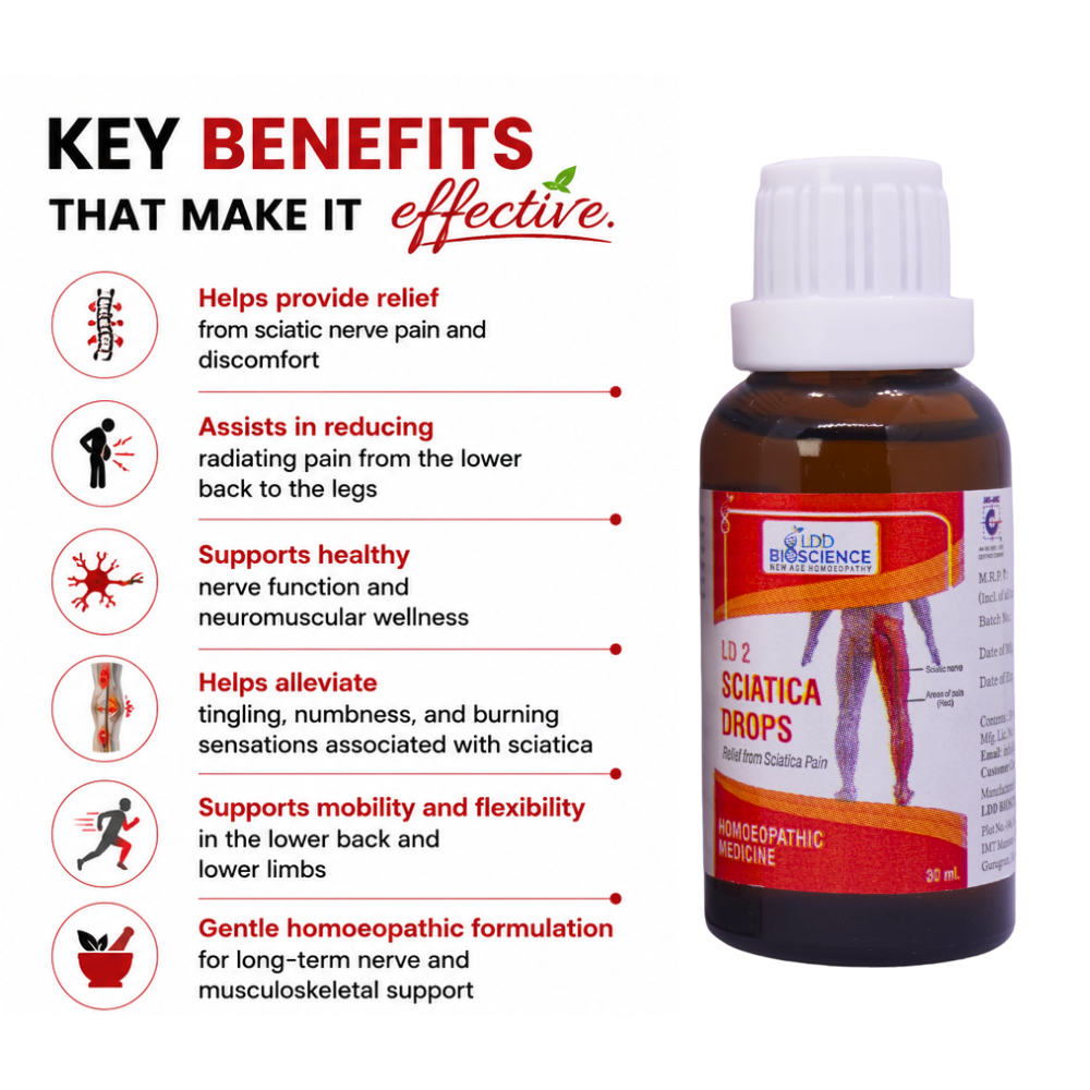LDD Bioscience Ld - 2 Sciatica Drops